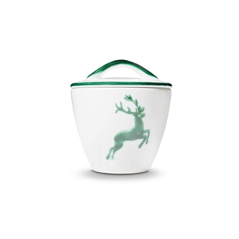 GMUNDNER KERAMIK Sugar Bowl Gourmet Diameter 9 cm Green Deer