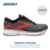 Brooks Men's Ghost 15 Neutral Running Shoe - Ebony/Black/Spicy Orange