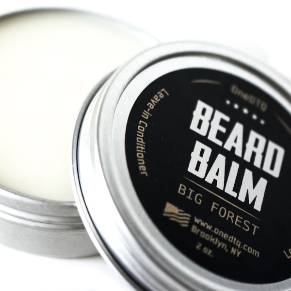 Big Forest Beard Balm - Beard Butter for Men 2 OZ - Blend of Premium Organic Oils & Shea Butter - Light Hold - Great for Grooming Facial Hair of All Lengths & Styles
