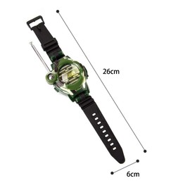 YEKOO 2 Piece Set of 2 Children Walkie Talkie Multi-functional Watch, Children's Toy, Communication Range of 32.1 ft (150 m), Spy Game, Camouflage