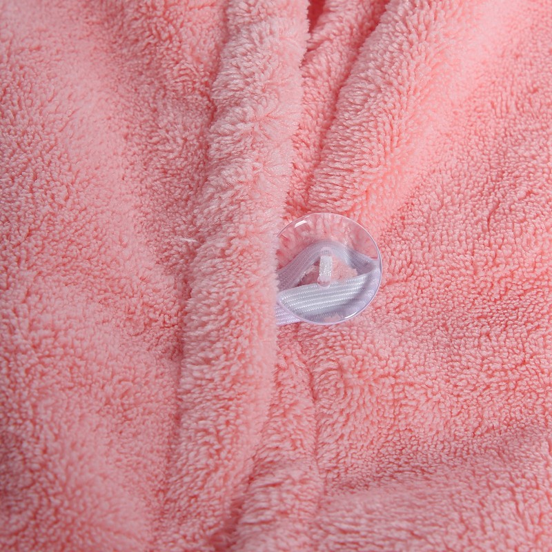 Bath Towel Wrap Coral Fleece Spa Women Adjustable Shower Wrap