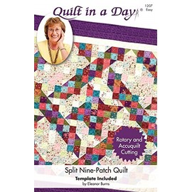 Quilt In A Day Split nine-patch quilt pattern by Eleanor Burns