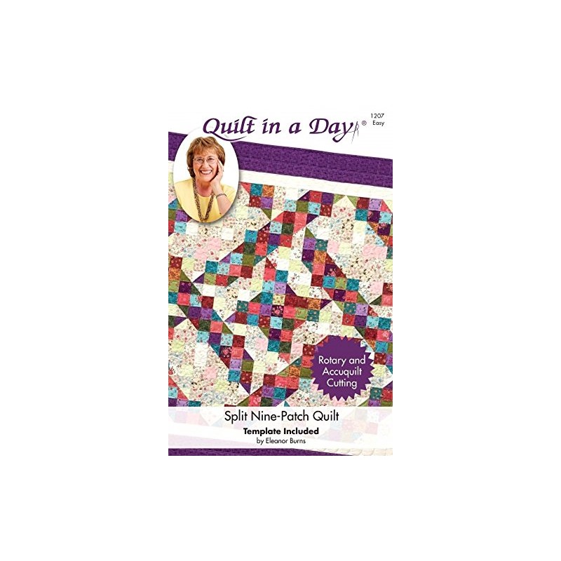 Quilt In A Day Split nine-patch quilt pattern by Eleanor