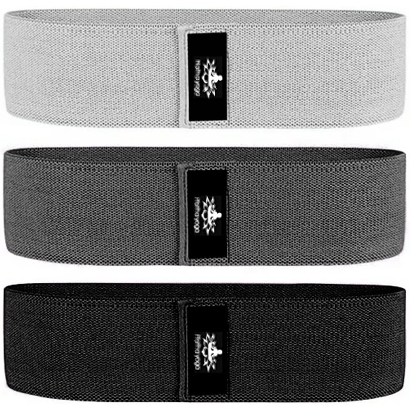 Hatha Yoga Large Resistance Band,14.5 x3.15,Fabric Exercise Loop Bands with