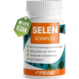 ProFuel Selenium High Dose 365x 200μg Tablets - Complex from 3 Sources Yeast Methionine and Sodium Selenite No Unwanted Additives 100 Vegan, 1, 365 Tablets / ProFuel 셀레늄 고용량 365x 200μg 정제 - 3가지 공급원의 복합체 효모 메티오닌 및 셀레나이트 나트륨 원치 않는 첨가물 없음 100 비건, 1, 365정