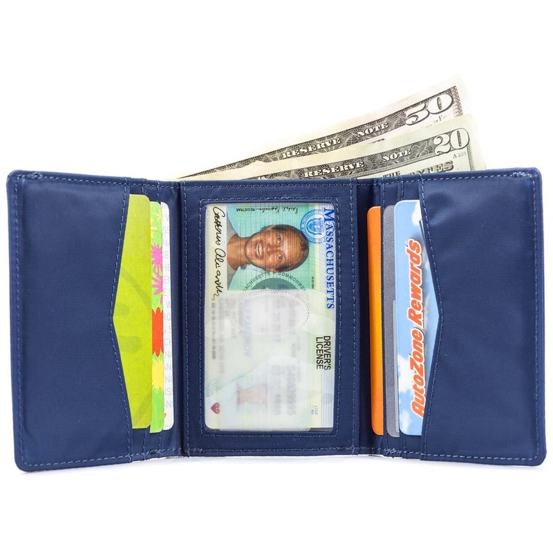 Big Skinny Men's Tri-Fold Slim Wallet, Holds Up to 25