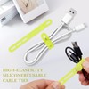 Donruby 30Pcs Silicone Cable Ties - Reusable & Washable with