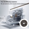 Emptty 8PCS 4581DD3002A Upper Dishrack Roller Assembly Replacement for LG