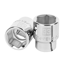 Truper D-3433-M, Dado de 33 mm, 6 puntas, cuadro 3/4"