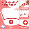 Naozinebi 50Pcs Nurse Graduation Paper Plates Napkins Set RN Graduate