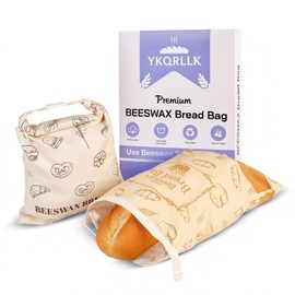 2 packs Reusable Beeswax Bread Bags - Sourdough Storage Bags & Homemade BreadStorage Wrap, Food Baking Beeswax Bag, An Excellent Gift of Bread-Making Tools andAccessories