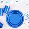 400PCS Paper Plates Set Disposable Party Dinnerware Includes Paper Plates,