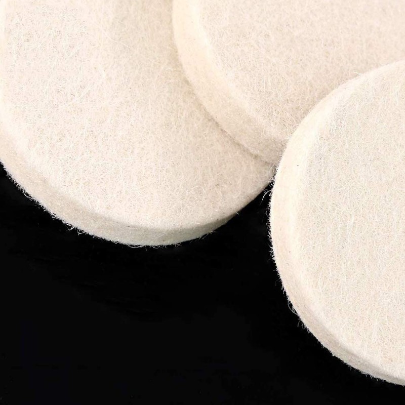 Tiardey 21 x 2 inch compressed wool fabric polishing discs