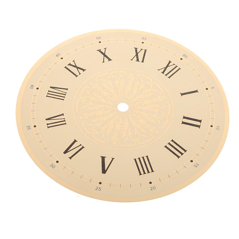 Operitacx 2pcs DIY Clock Dial Replacement Reusable Aluminum Round Dial