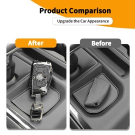 Hoolcar Zinc Alloy Key Fob Cover, Keychain, 5 Buttons Key Protective Case, Accessories Compatible with 2020-2025 Chevy Silverado 1500 GMC Sierra 1500, for 2024 2025 Silverado Sierra 2500HD 3500HD