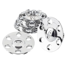 DewFlew - Tapón central de rueda para 2009-2014 F150 2010-2014 Expedition llanta de 181,6 mm (7,15 pulgadas) cubierta de rueda cromada
