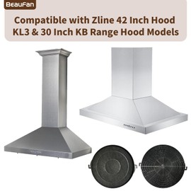 Beaufan Set of 2 CF1 Charcoal Filters Compatible with Zline 42 Inch Hood KL3 & 30 Inch KB Models KB-36, KB-30, KE-36, KE-48, KL3-30, BSKBN(30), KE2i-36, KL2-30