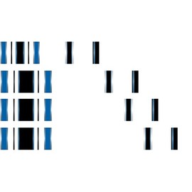 White Water Archery Non-Laminated Blue Traditional 12 Crest Arrow Wraps 15 pk Choose Length Width (7, 1.25)