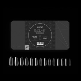 Apres Gel-X® Round Box of Nail Tips | 280 Gel-X Tips, Soft Gel Tips, 14 Sizes 00-9 | Half-sizes Included