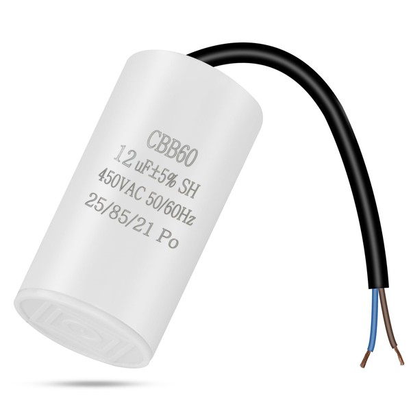 OFFCUP CBB60 Running Capacitor, 12μF 450V 4 Pins Motor Capacitor
