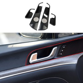Korlot Carbon Fiber Style Interior Door Handle Cover Trim Accessories for KIA K5 EX/GT 2021-2024