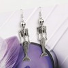 Siver Plated Vintage Human Skeleton Bones and Mermaid Skull Charm