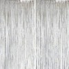 2 Pack Backdrop Curtain, 3FT x 8FT Metallic Tinsel Foil