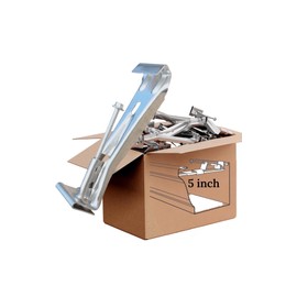 A&A Handy 5' Quick Screw Hidden Gutter Hangers Heavy Duty Aluminum Brackets for K-Style Roof Gutters, Repairs and Installation (Fits Non-Plastic Systems) (30 Count)