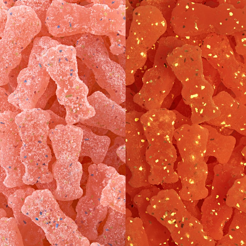SOUR PATCH KIDS Glow Ups Strawberry-Watermelon Soft & Chewy Candy,