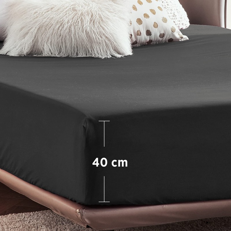 Bedsure King Size Fitted Sheets - Bed Sheets Extra Deep