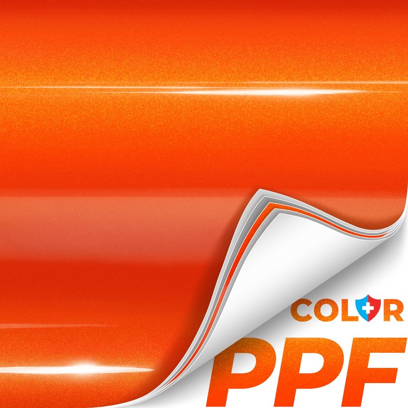ColorFusion PPF by VViViD, Gloss Flame Orange Dry Apply PPF