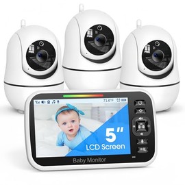 Video Baby Monitor with Digital Camera, Night Vision 2 Way Talk Temperature Monitoring Smart Nursery                                                  