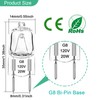 TAIYALOO G8 Halogen Light Bulbs 20W Dimmable 120V G8 Base
