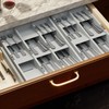 SpaceAid Bamboo Silverware Drawer Organizer with Labels, Kitchen Utensil Tray