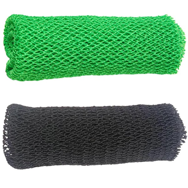 African Exfoliating Net,2-Pack High Elasticity Nylon Mesh Loofah for Gentle