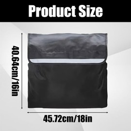 Universal Wheelchair Backpack, Large Capacity Waterproof Storage Bag for Most Wheelchairs, Scooters, Walkers & Rollators - Wheelchair Accessory Bag (Black) (Black)