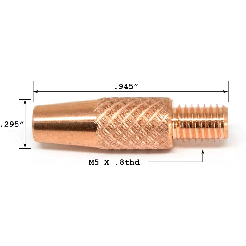 USWELDWIRE 25-PK .030" Contact Tips 186419 For Miller Spoolmate 100,