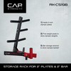 CAP Barbell Olympic Plate Tree Storage Rack for Weights and