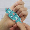 Cute Sailboats Pattern Double-Sided Oval Nail File Emery Board Set