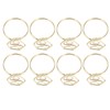 100Pcs Cute Paper Clips Ring Style Anti Slip Sturdy Electroplated