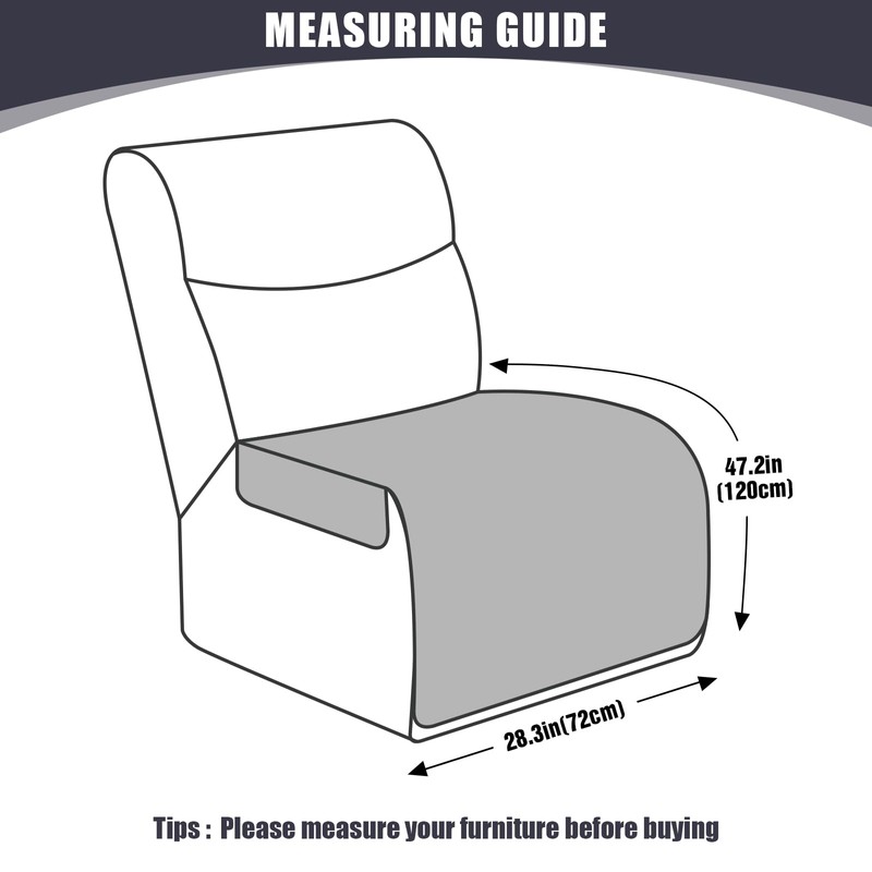 KinCam Waterproof Recliner Sectional Couch Covers, Oversized Reclining Sofa Covers
