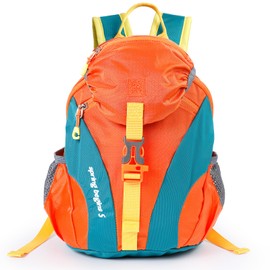 Cozary Children's Backpack, 5L Waterproof Outdoor Sports Backpack, Comfortable Hiking Backpack, Children, Hiking Backpack with Breathable Design, for School, Travel and Sports, orange