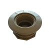 AquaStar ES-1022 Large Wall Fitting Water Stop 1-1/2'' Pipe, Gray