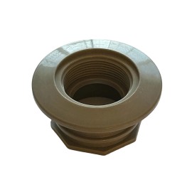 AquaStar  ES-1022   Large Wall Fitting  Water Stop  1-1/2'' Pipe,  Gray