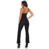 StyleLightOne Ladies Glitter Jumpsuit Onesie Zip Straps (8-12), black