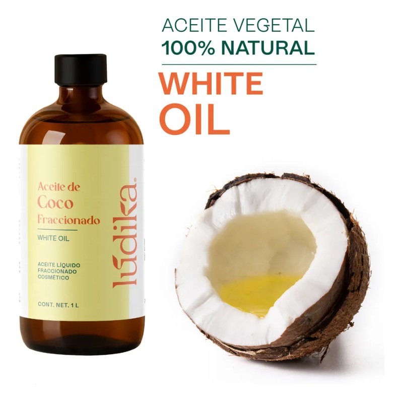 Aceite de Coco Fraccionado Natural Líquido | Facial, Capilar y