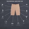 Visive - Pantalones Cortos híbridos de Secado rápido para Hombre,