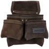 TOUGH MASTER Leather Tool Pouch, 4 Multi Pockets Suede Buffalo