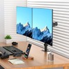 Suptek Dual Ultrawide Monitor Desk Mount,Fully Adjustable Dual Monitor Arm