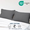Zaizaihome 100% Egyptian Cotton Pillowcases Queen Size Set of 2,